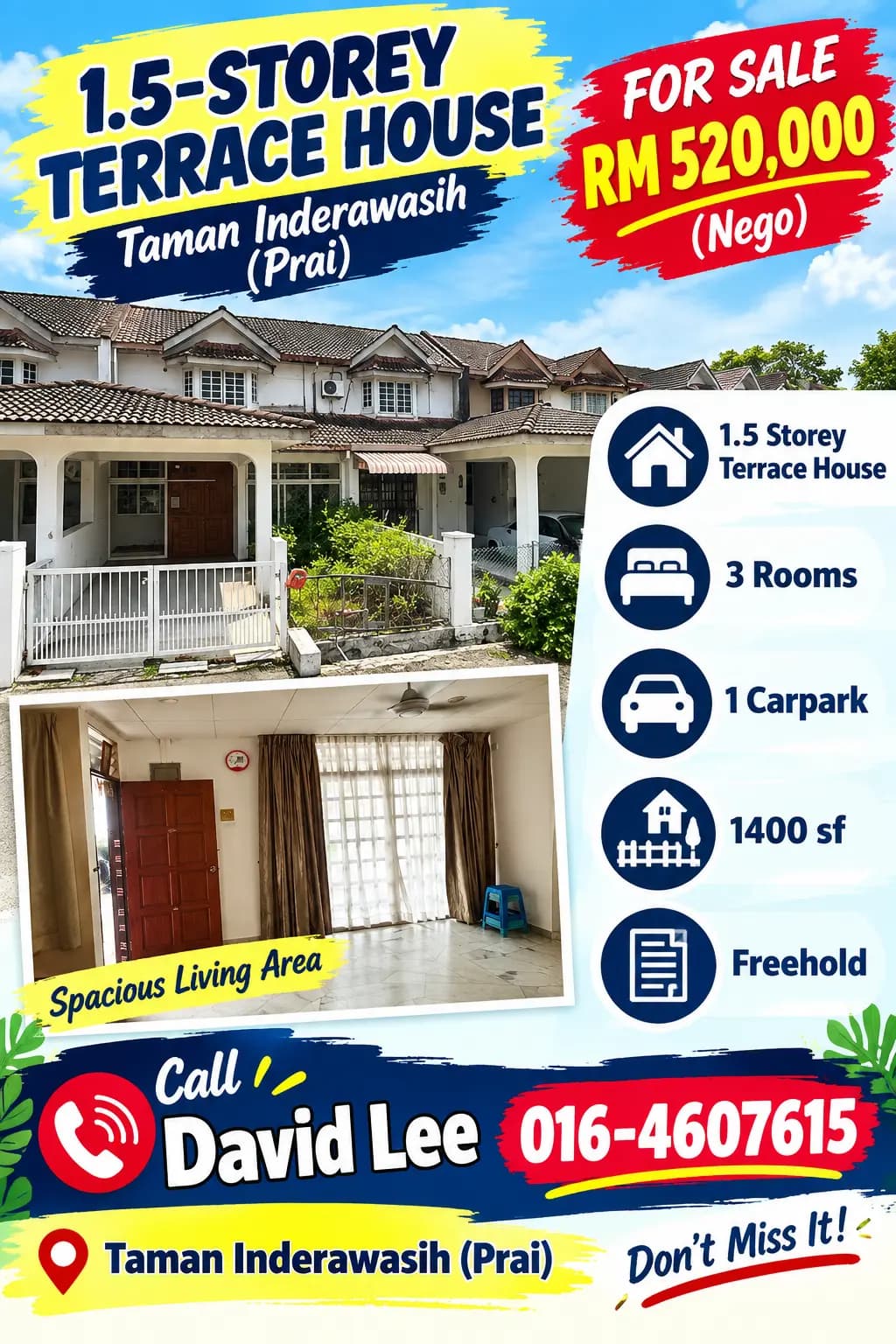 TAMAN INDERAWASIH, PERAI, PULAU PINANG